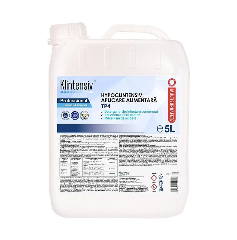HYPOCLINTENSIV – A HIGH-STRENGTH, CONCENTRATED DETERGENT-DISINFECTANT DESIGNED FOR USE IN THE FOOD INDUSTRY