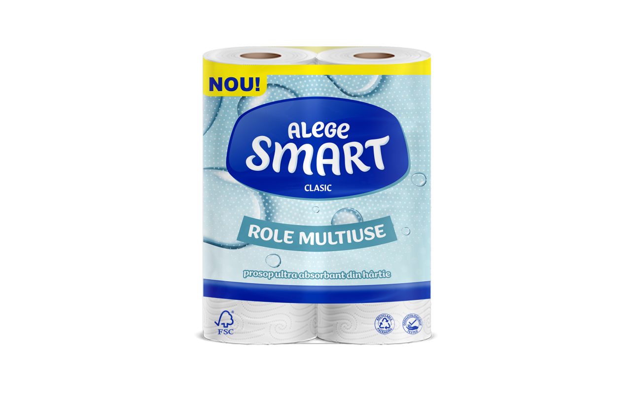 TOWEL SMART 2-PLY, 2 ROLLS, 50 SHEETS - 11M 1