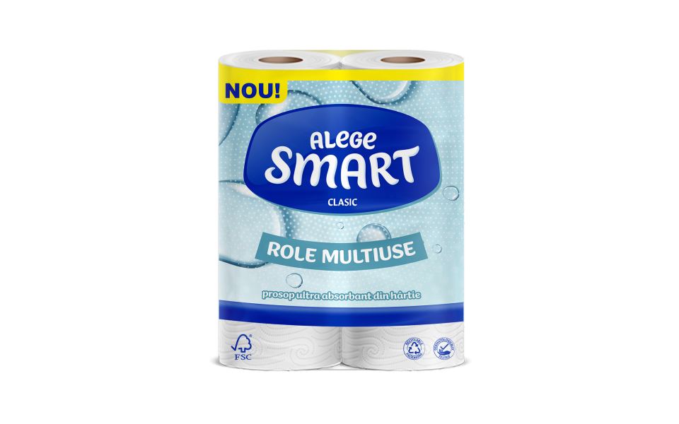 TOWEL SMART 2-PLY, 2 ROLLS, 50 SHEETS - 11M