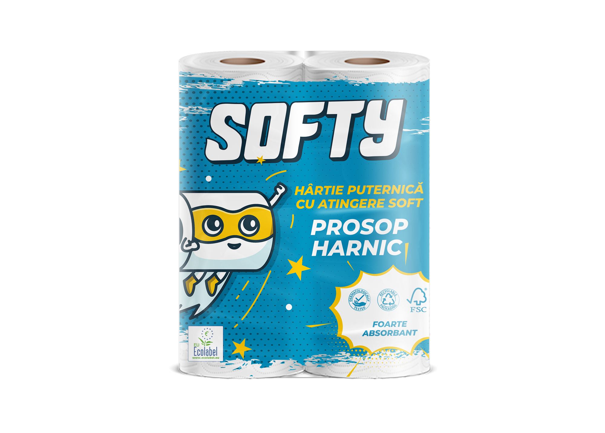 TOWEL SOFTY 2-PLY, 2 ROLLS, 50 SHEETS - 11M