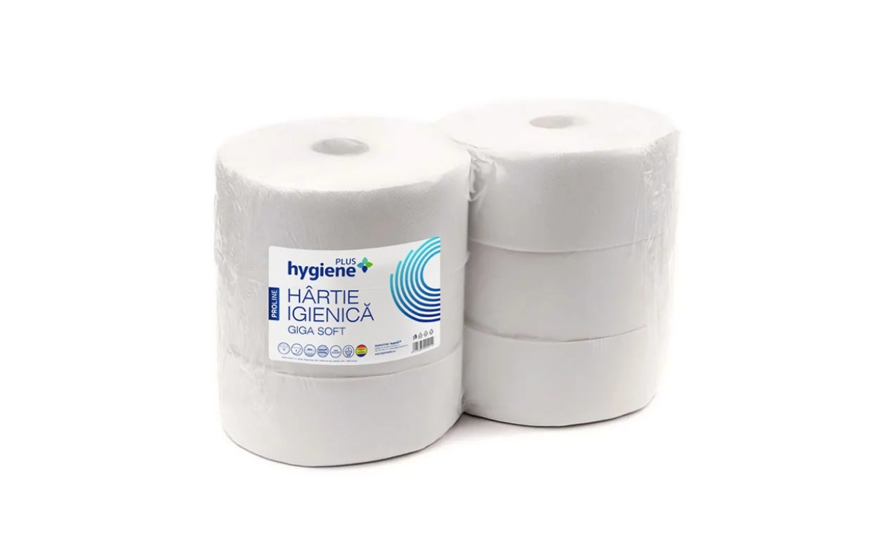 PROLINE GIGA WHITE CELLULOSE TOILET PAPER, 2 LAYERS, 250M, 6 ROLLS 1