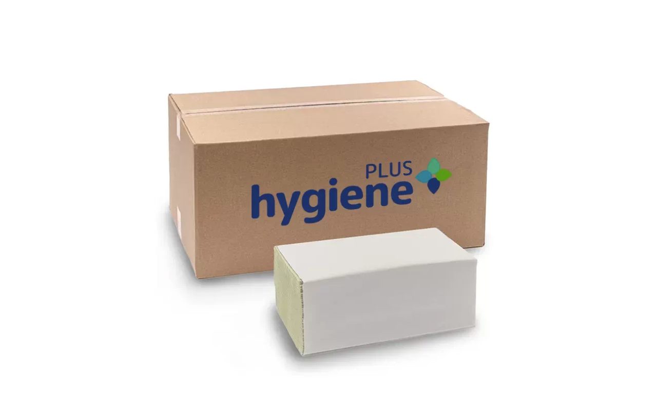 V-FOLDED PAPER TOWELS HYGIENE PLUS GREENLINE, GREEN, 200 SHEETS/PACK, 20 PACKS/BOX 1