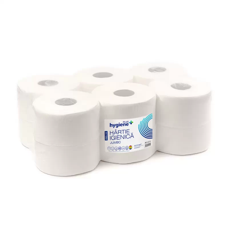 JUMBO NATURAL/GREY TOILET PAPER, 2-PLY, 100M, 12 ROLLS/PACK