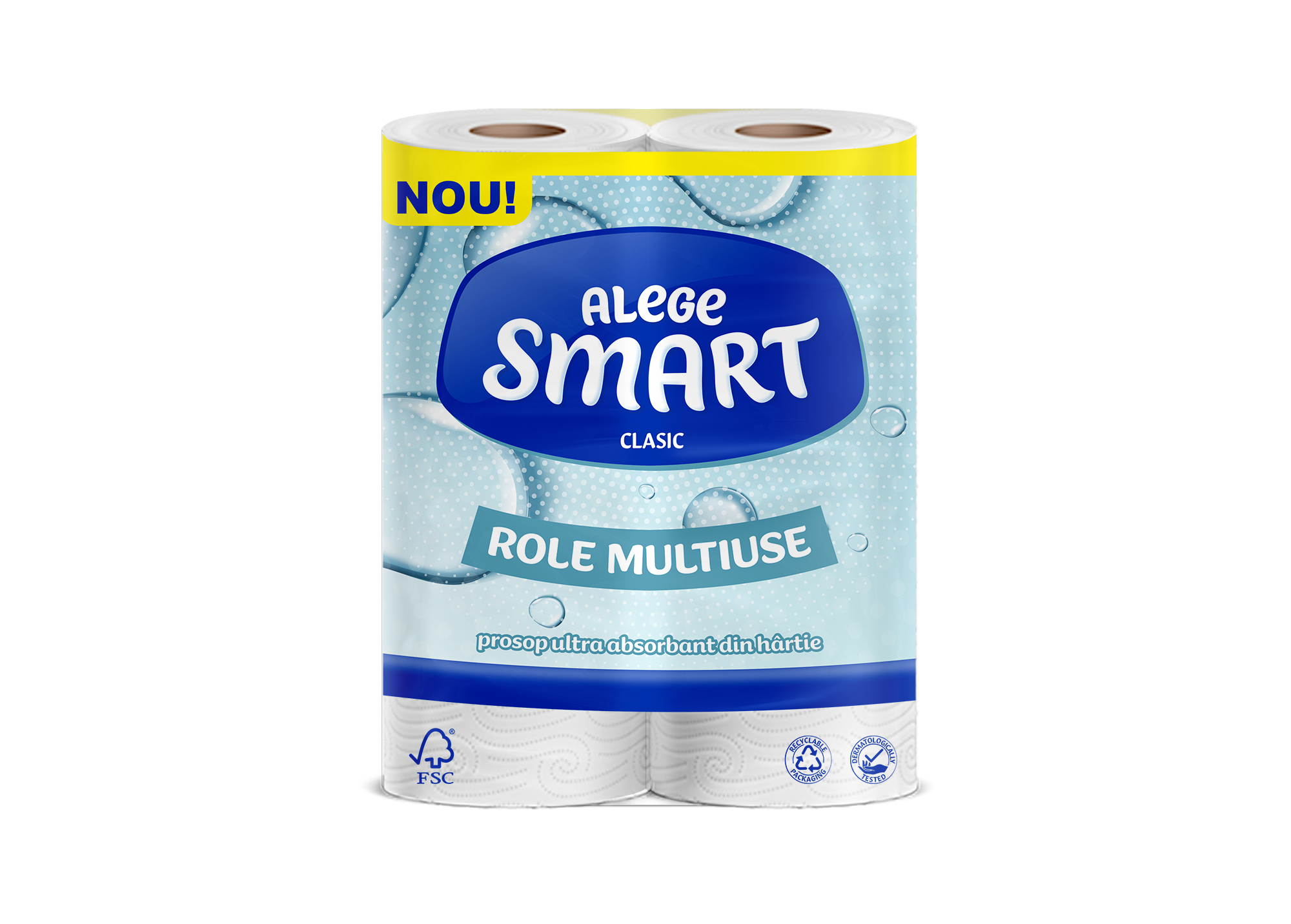 TOWEL SMART 2-PLY, 2 ROLLS, 50 SHEETS - 11M