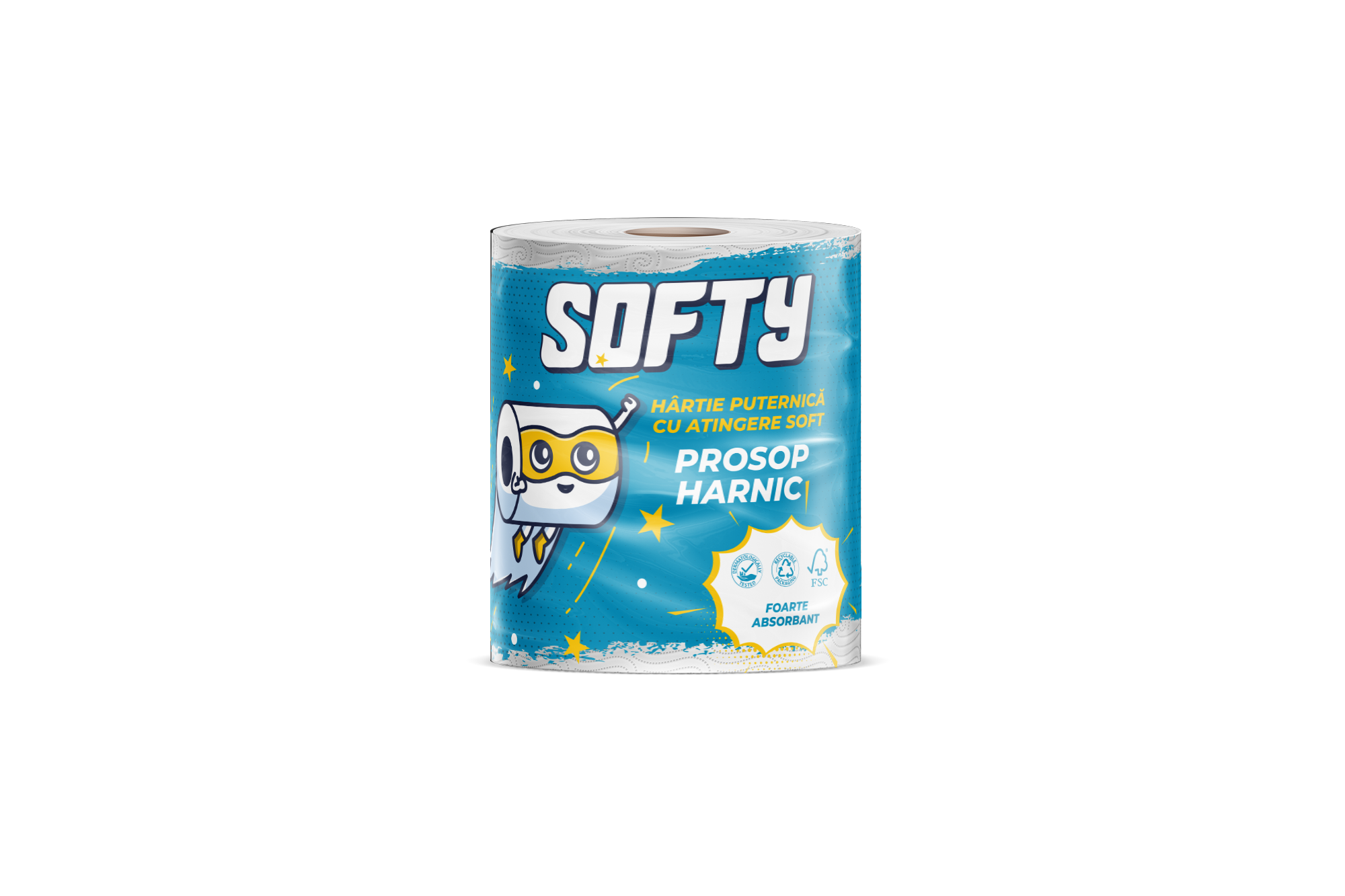TOWEL SOFTY 2-PLY, 1 ROLL, 220 SHEETS - 42M / SET OF 300